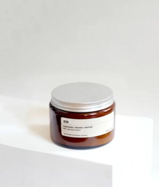POSIE 500G Amber Jar Soy Candle - KIN CANDLE - Zabecca Living