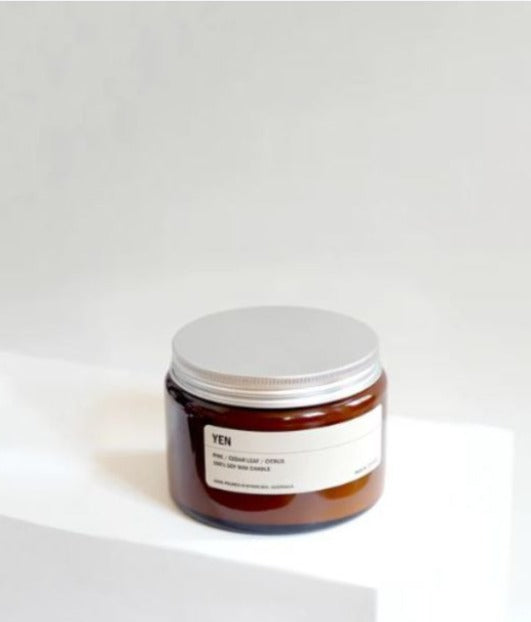POSIE 500G Amber Jar Soy Candle - YEN CANDLE - Zabecca Living