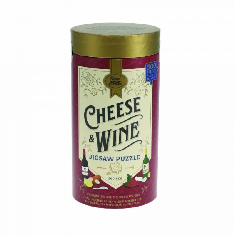 RIDLEY'S Cheese and Wine 500 Piece Puzzle Puzzle - Zabecca Living