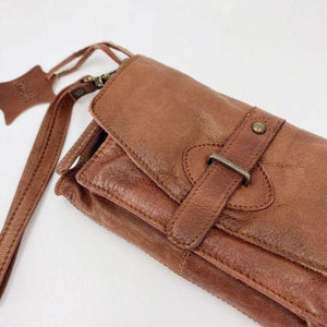 RUGGED HIDE Amelia Clutch - Brown Purse - Zabecca Living