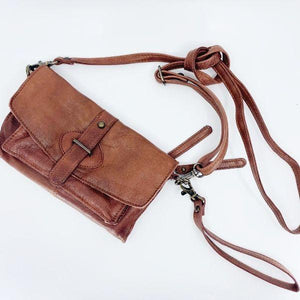 RUGGED HIDE Amelia Clutch - Brown Purse - Zabecca Living