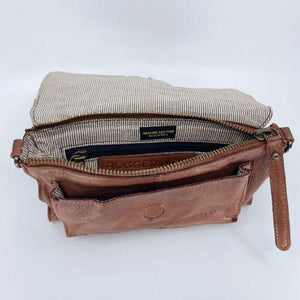 RUGGED HIDE Amelia Clutch - Brown Purse - Zabecca Living