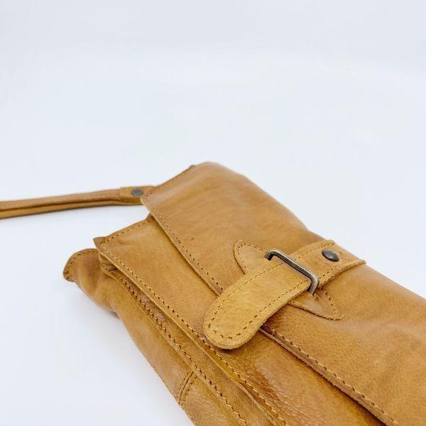 RUGGED HIDE Amelia Clutch - Tan Purse - Zabecca Living