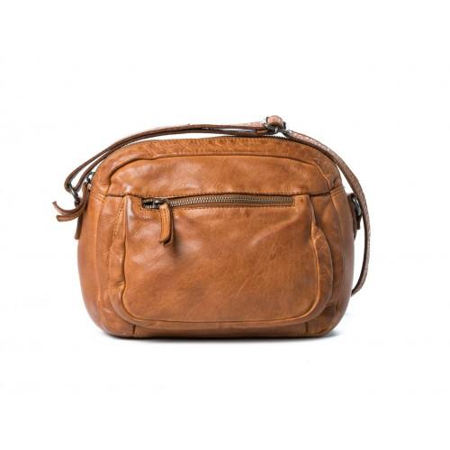 RUGGED HIDE Brisbane Small Cross Body Bag - Cognac Handbag - Zabecca Living
