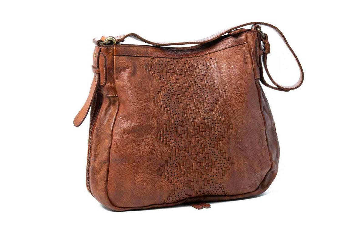 RUGGED HIDE Elsie Handbag - Cognac HANDBAG - Zabecca Living