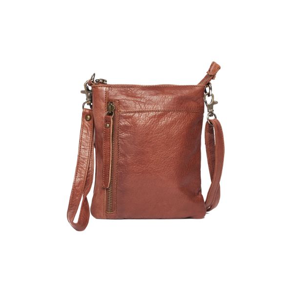 RUGGED HIDE Frances Sling Handbag - Brown HANDBAG - Zabecca Living