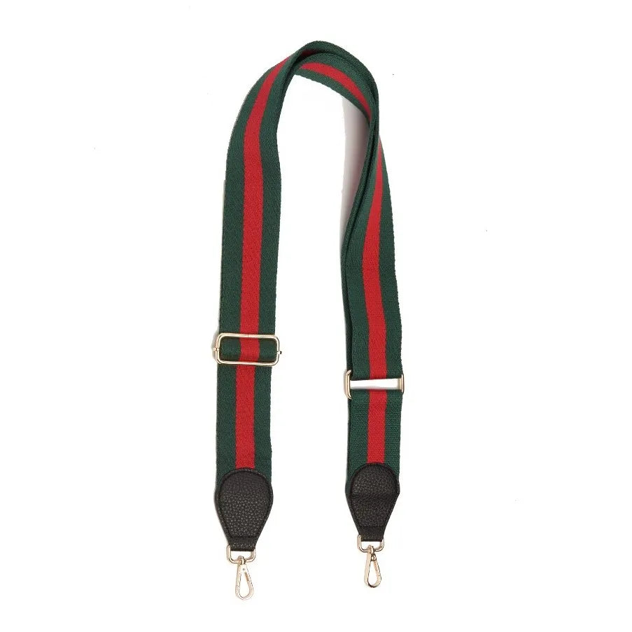 RUGGED HIDE Guitar Strap - Green and Red HANDBAG - Zabecca Living