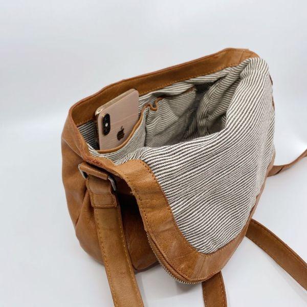 RUGGED HIDE Miranda Handbag - Tan HANDBAG - Zabecca Living