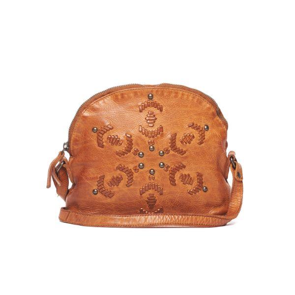 RUGGED HIDE Monica Cross Body Bag - Cognac HANDBAG - Zabecca Living