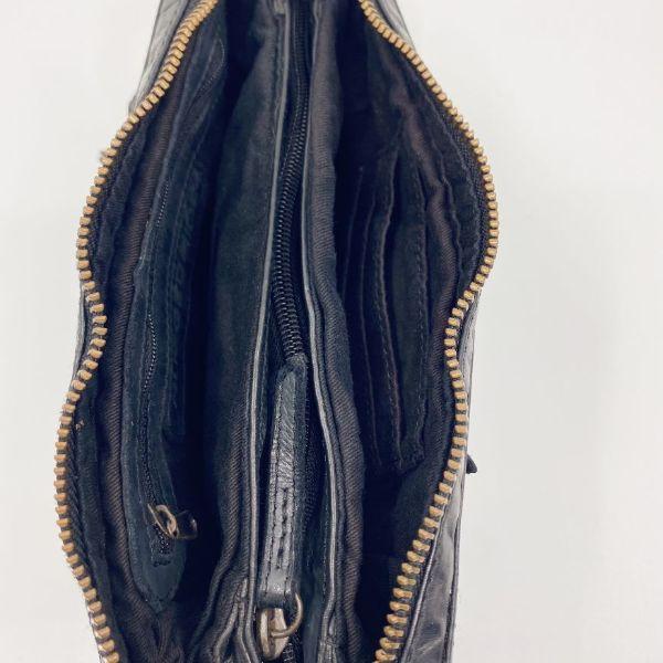 RUGGED HIDE Sadie Woven Handbag - Black Handbag - Zabecca Living