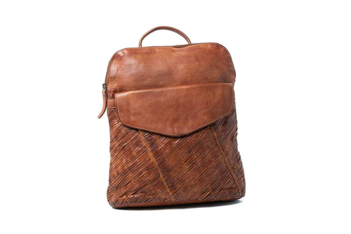 RUGGED HIDE Stella Backpack - Cognac HANDBAG - Zabecca Living