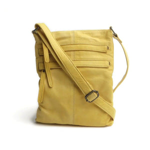 RUGGED HIDE Wendy Sling Bag - Yellow HANDBAG - Zabecca Living