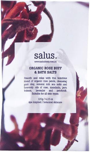 SALUS Bath Salts Hair + Beauty ORGANIC ROSE - Zabecca Living