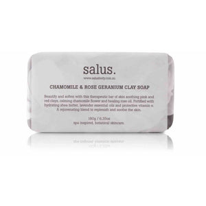 SALUS Chamomile & Rose Geranium Clay Soap - 180g SOAP - Zabecca Living