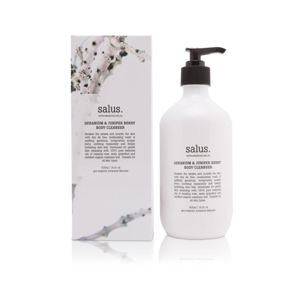 SALUS Geranium &amp; Juniper Berry Body Cleanser HAND AND BODY WASH - Zabecca Living