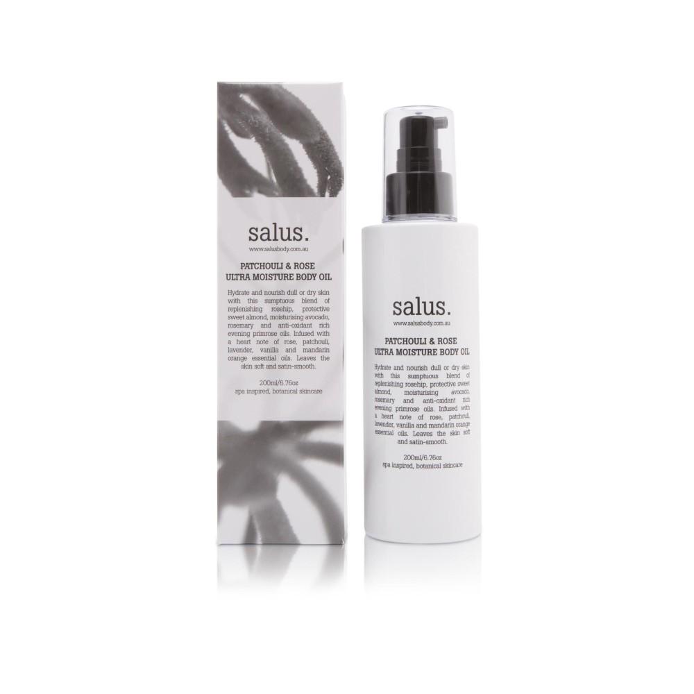 SALUS Patchouli & Rose Ultra Moisture Body Oil - 200ml BODY CREAM - Zabecca Living