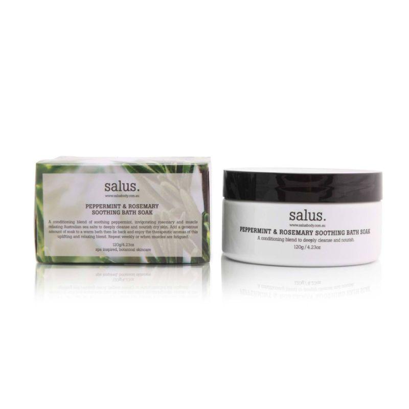 SALUS Peppermint & Rosemary Soothing Bath Soak - 120g BATH SALT - Zabecca Living