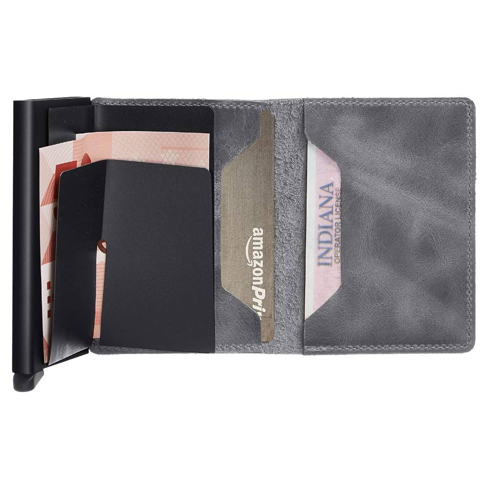SECRID Slimwallet - Vintage Grey/Black WALLET - Zabecca Living