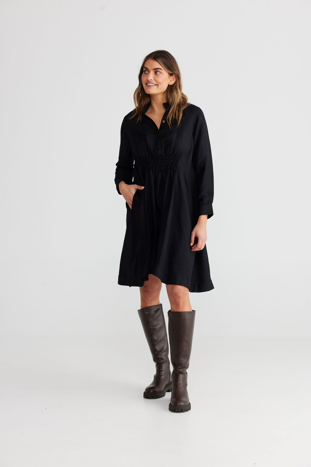 SHANTY Cruz Dress - Black Dress - Zabecca Living