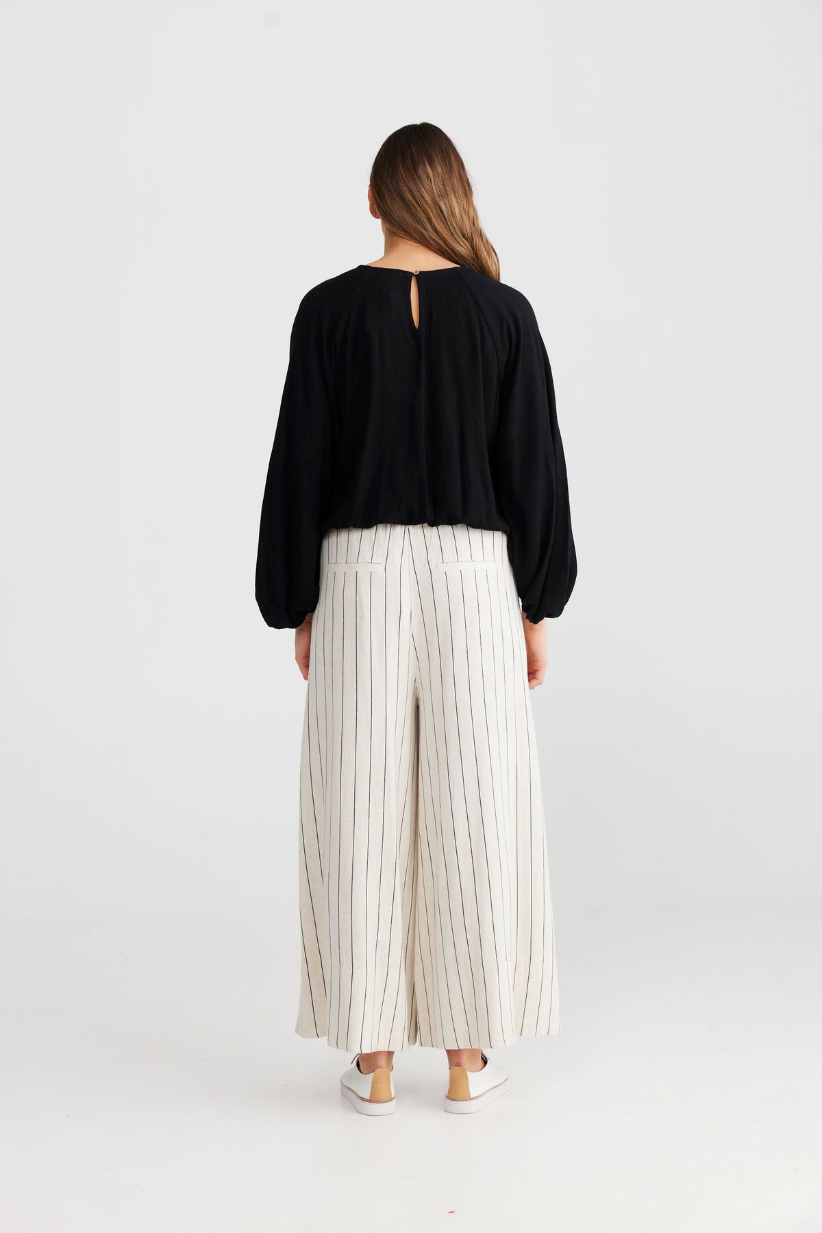 SHANTY Daniela Pants - Pinstripe Dress - Zabecca Living