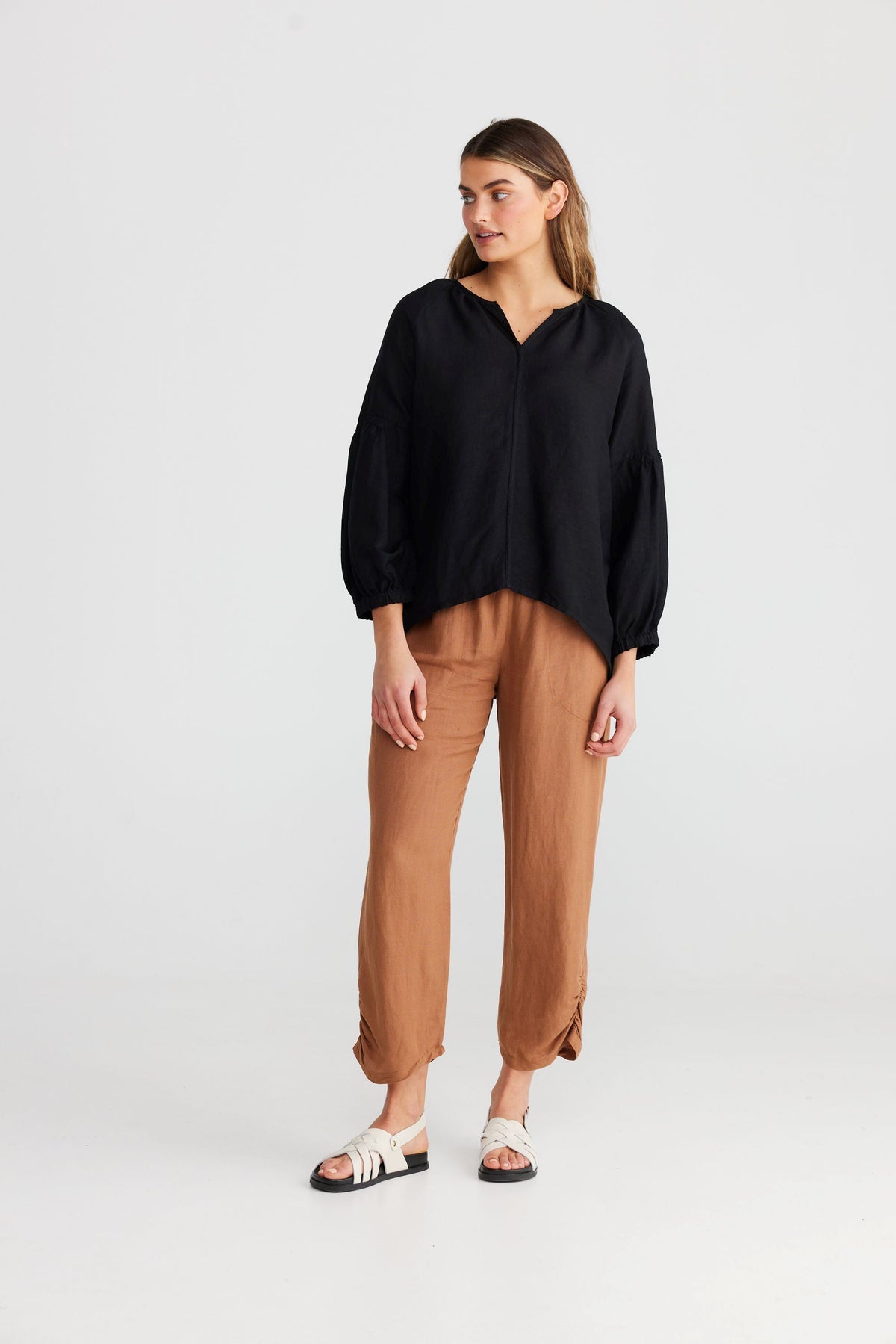 SHANTY Salemo Top - Black Shirts &amp; Blouses - Zabecca Living