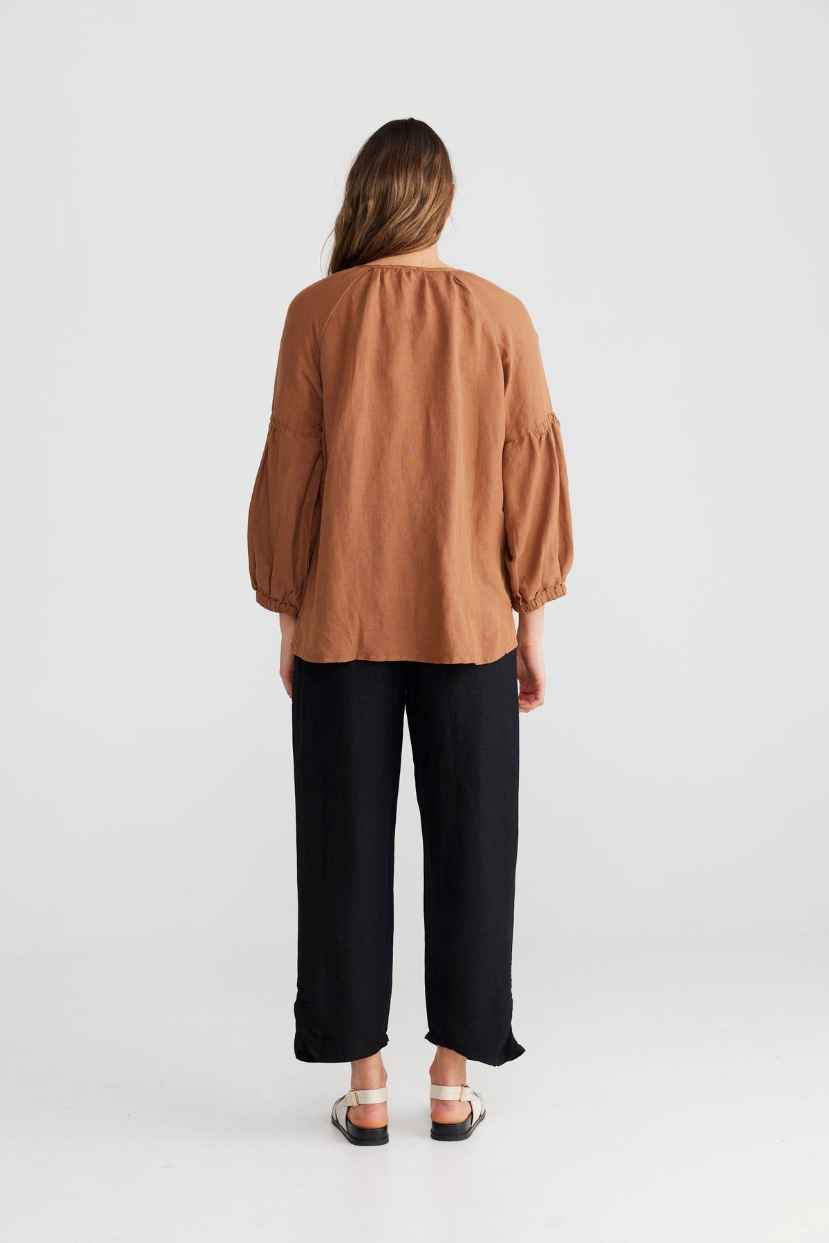 SHANTY Salemo Top - Terracotta Shirts &amp; Blouses - Zabecca Living