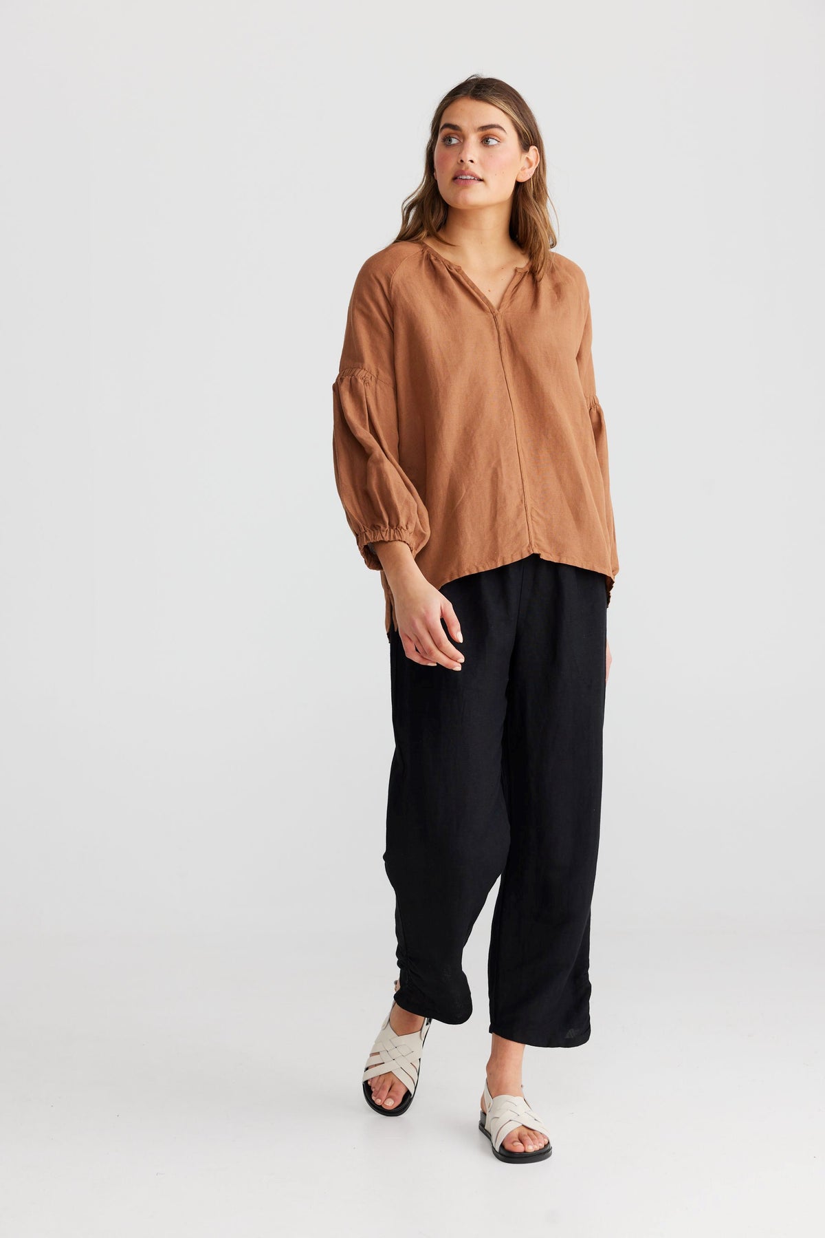 SHANTY Salemo Top - Terracotta Shirts &amp; Blouses - Zabecca Living