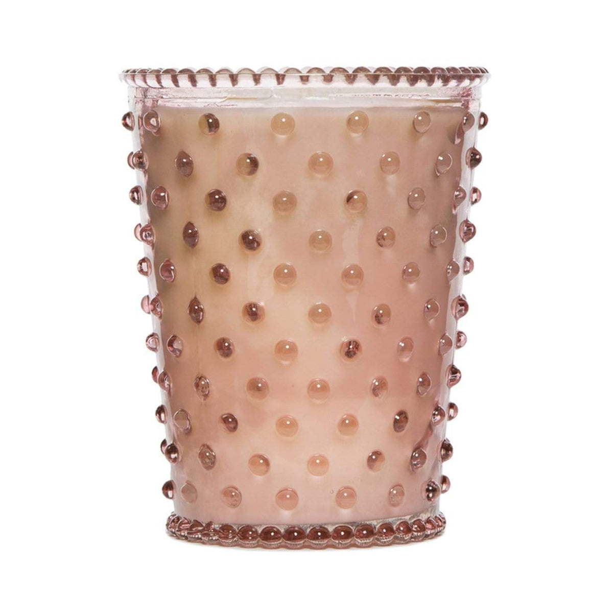 SIMPATICO 100Hr Hobnail Candle CANDLE CORAL - Zabecca Living