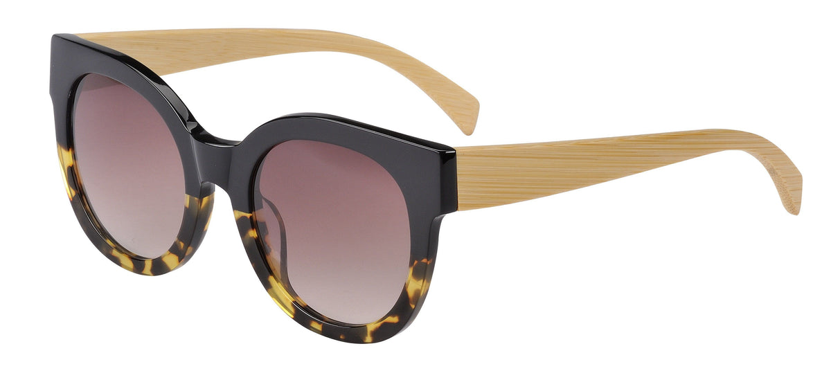 STICKS & SPARROW Coast - Black to Tortoise Gradient Sunglasses - Zabecca Living