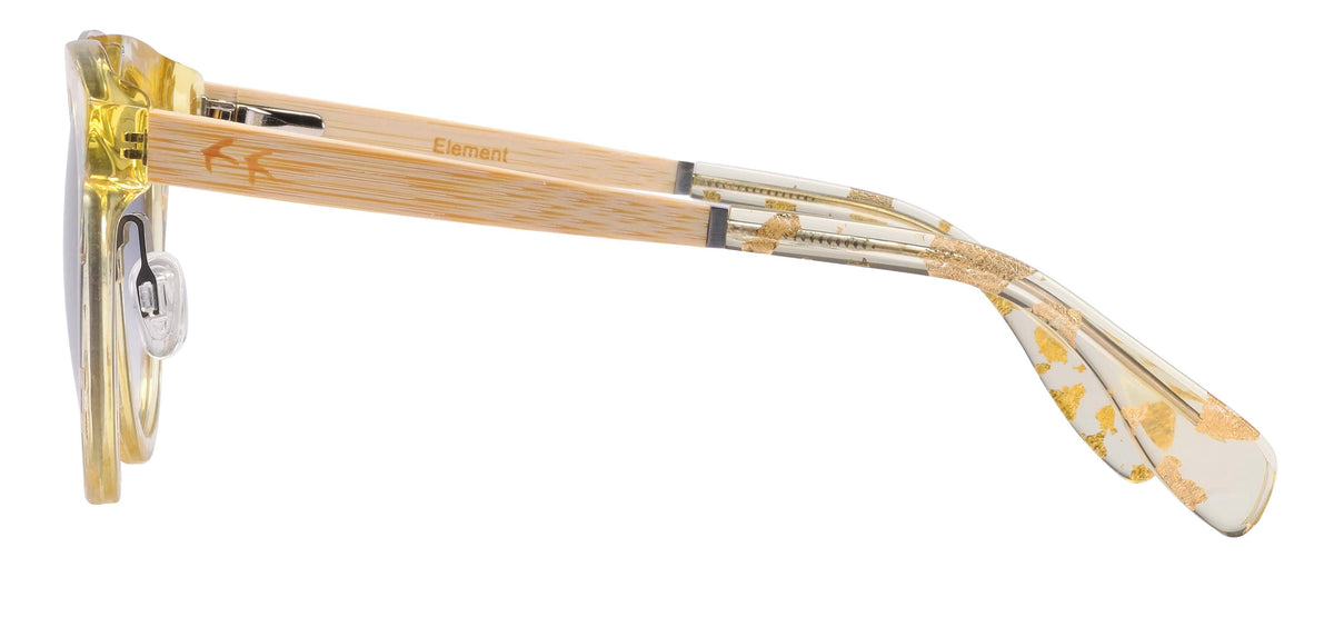 STICKS & SPARROW Element - Gold Leaf Sunglasses - Zabecca Living