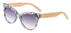 STICKS & SPARROW Prey - Grey Marble Sunglasses - Zabecca Living