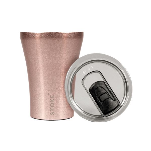 STTOKE Reusable Coffee Cup 8OZ/227ml COFFEE, TEA & DRINKS BLUSH ROSE - Zabecca Living