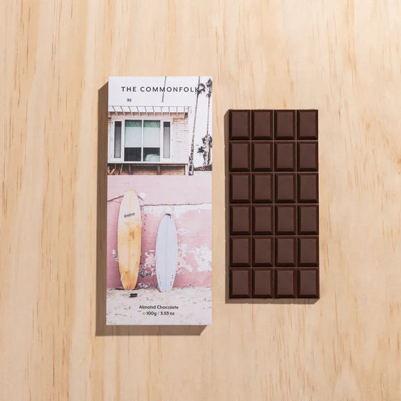 THE COMMONFOLK Beach days Chocolate Block - Almond Chocolate - Zabecca Living