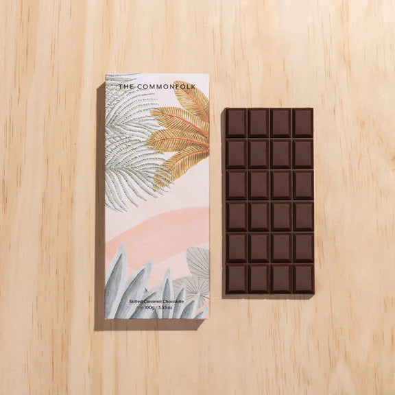 THE COMMONFOLK The Landscape Chocolate Block - Salted Caramel Chocolate - Zabecca Living