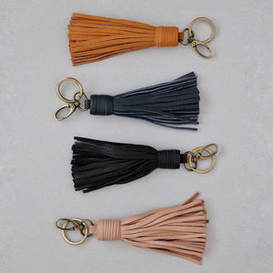 THE SCARF COMPANY Nelly Tassel Keyring - Black BAG ACCESSORY - Zabecca Living