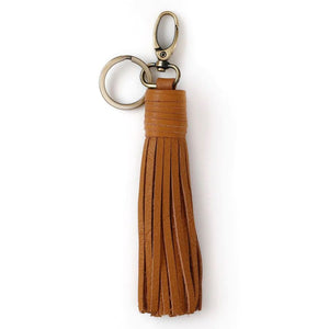 THE SCARF COMPANY Nelly Tassel Keyring - Tan BAG ACCESSORY - Zabecca Living