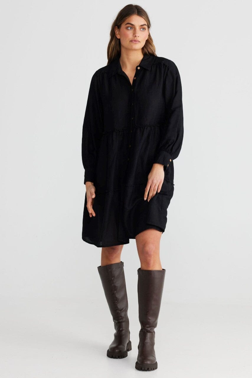 THE SHANTY CORPORATION Mia Dress - Black Dress - Zabecca Living