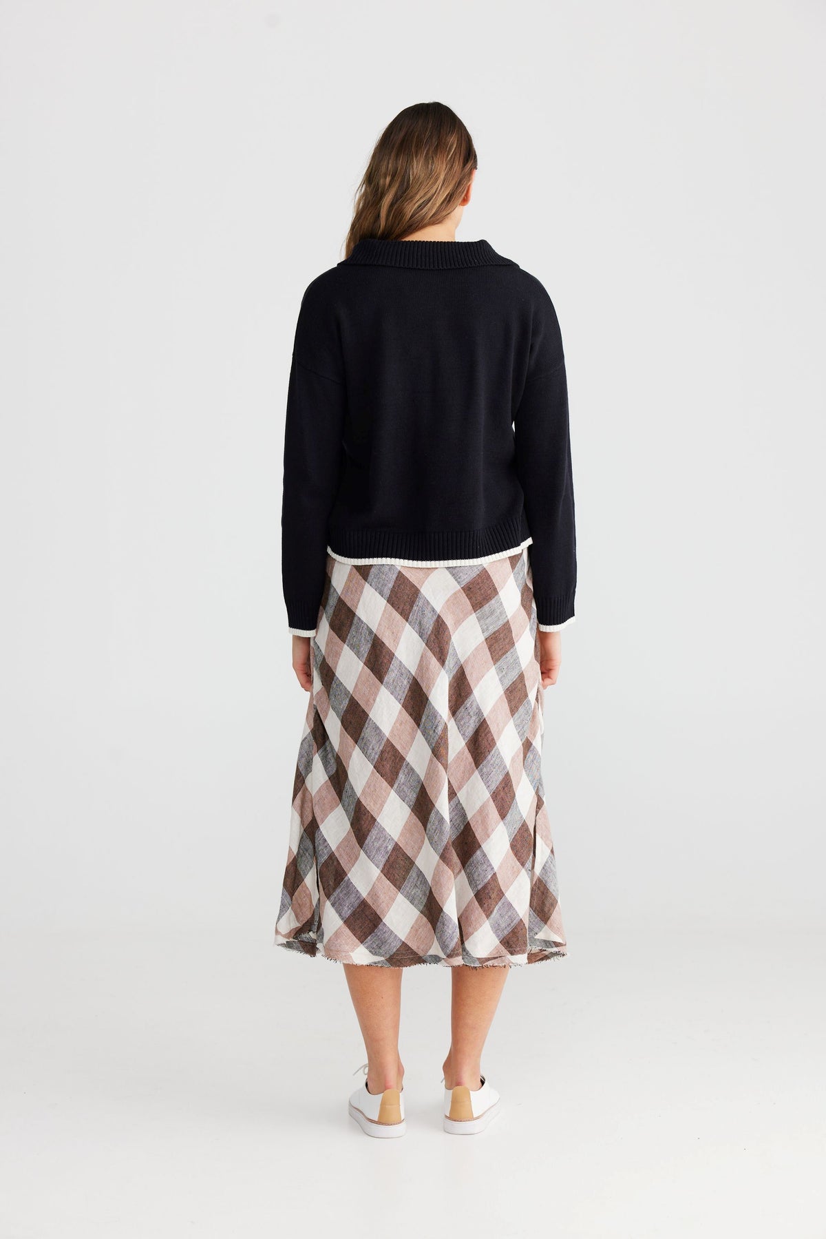 THE SHANTY CORPORATION Sicily Skirt - Luciana Check Skirt - Zabecca Living