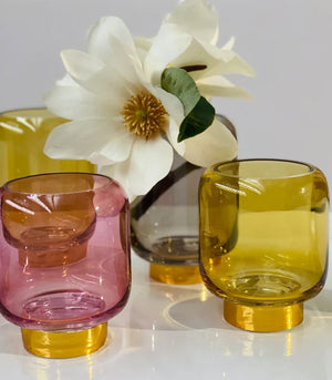 THE SOURCE Fleur Vase - Amber VASE - Zabecca Living
