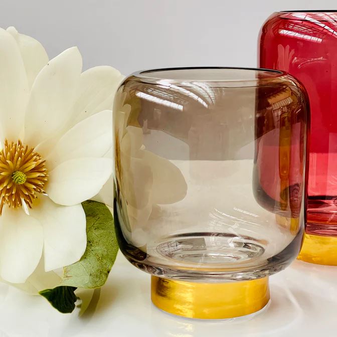 THE SOURCE Fleur Vase - Smoke VASE - Zabecca Living