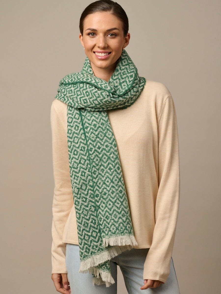 TIGER TREE Alaska Scarf - Green scarf - Zabecca Living