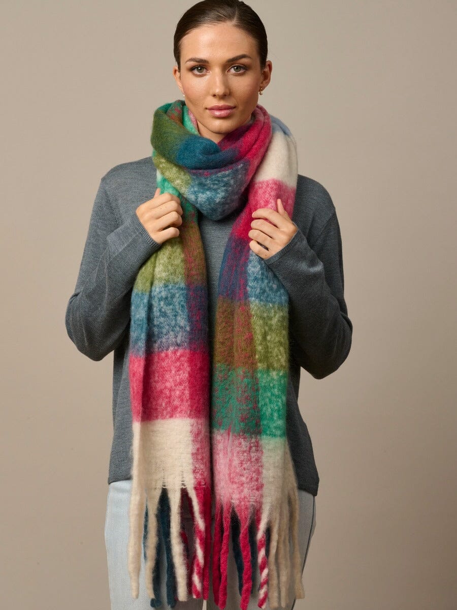 TIGER TREE Checkers Scarf - Garden scarf - Zabecca Living