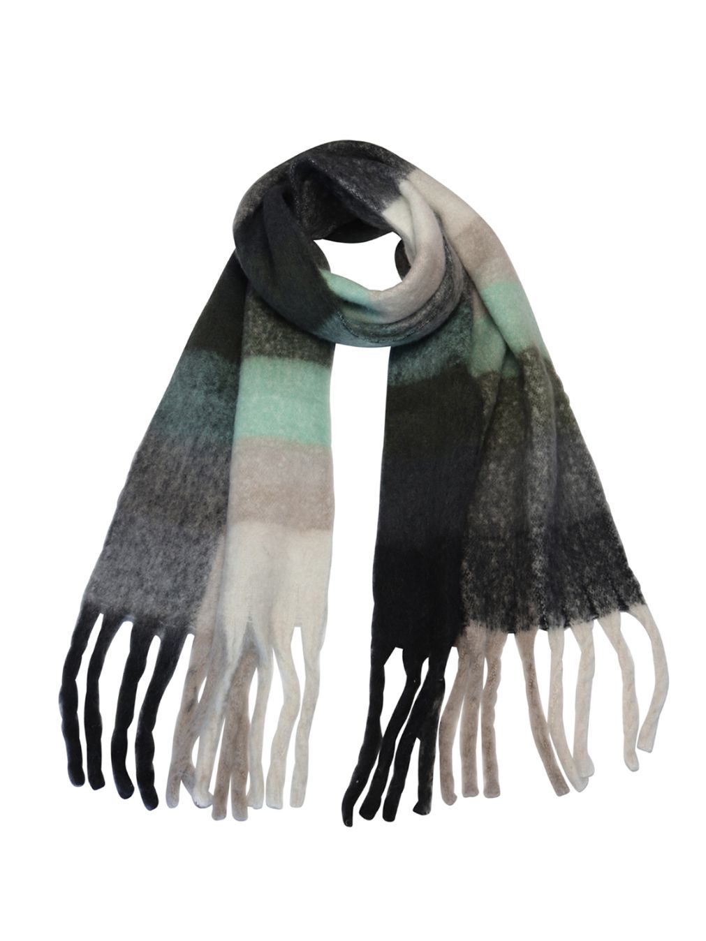 TIGER TREE Checkers Scarf - Kiwi scarf - Zabecca Living