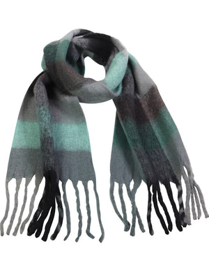 TIGER TREE Checkers Scarf - Storm scarf - Zabecca Living