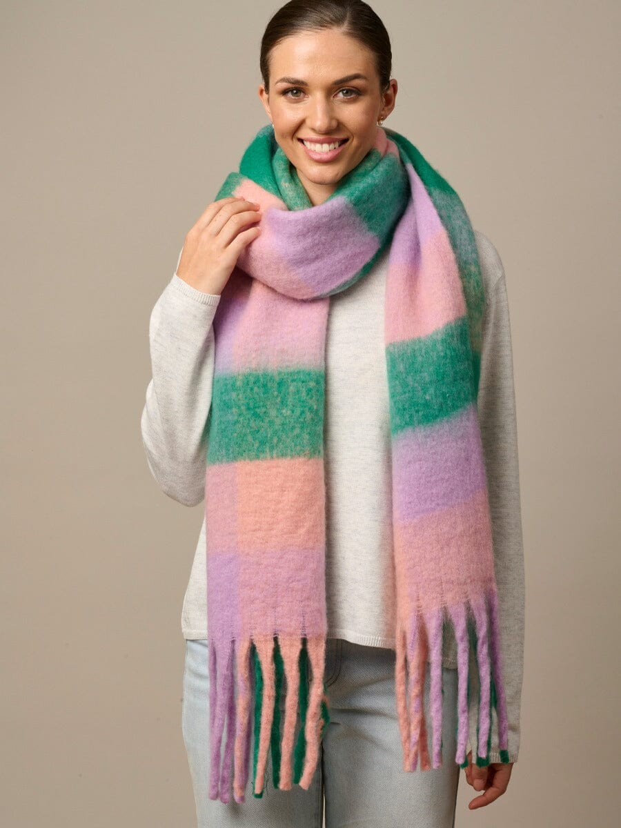 TIGER TREE Checkers Scarf - Tea Party scarf - Zabecca Living
