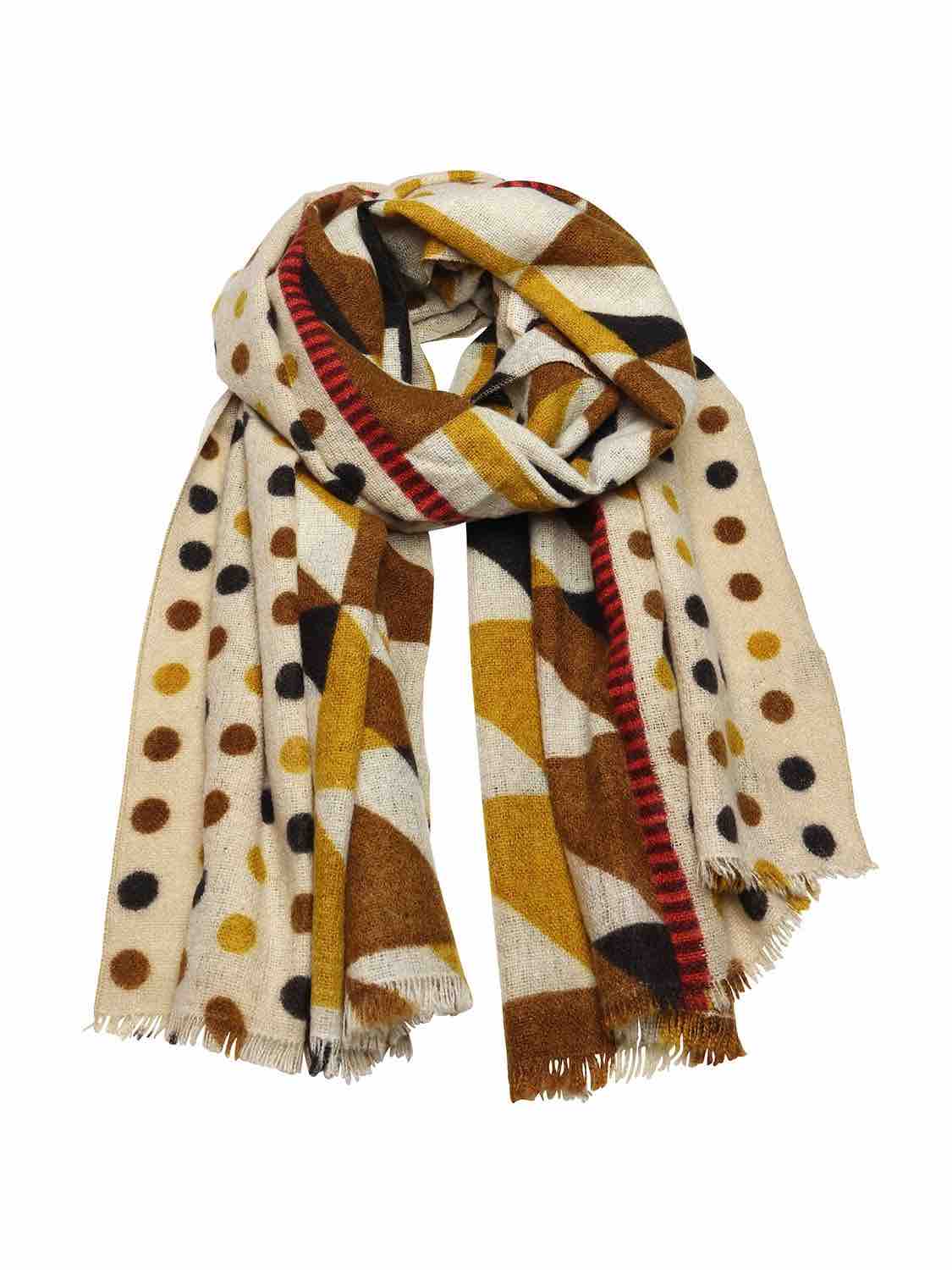 TIGER TREE Gold Retro Scarf scarf - Zabecca Living