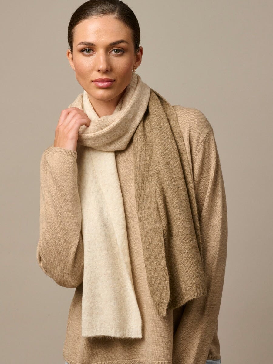 TIGER TREE Hadfield Scarf - Coffee scarf - Zabecca Living