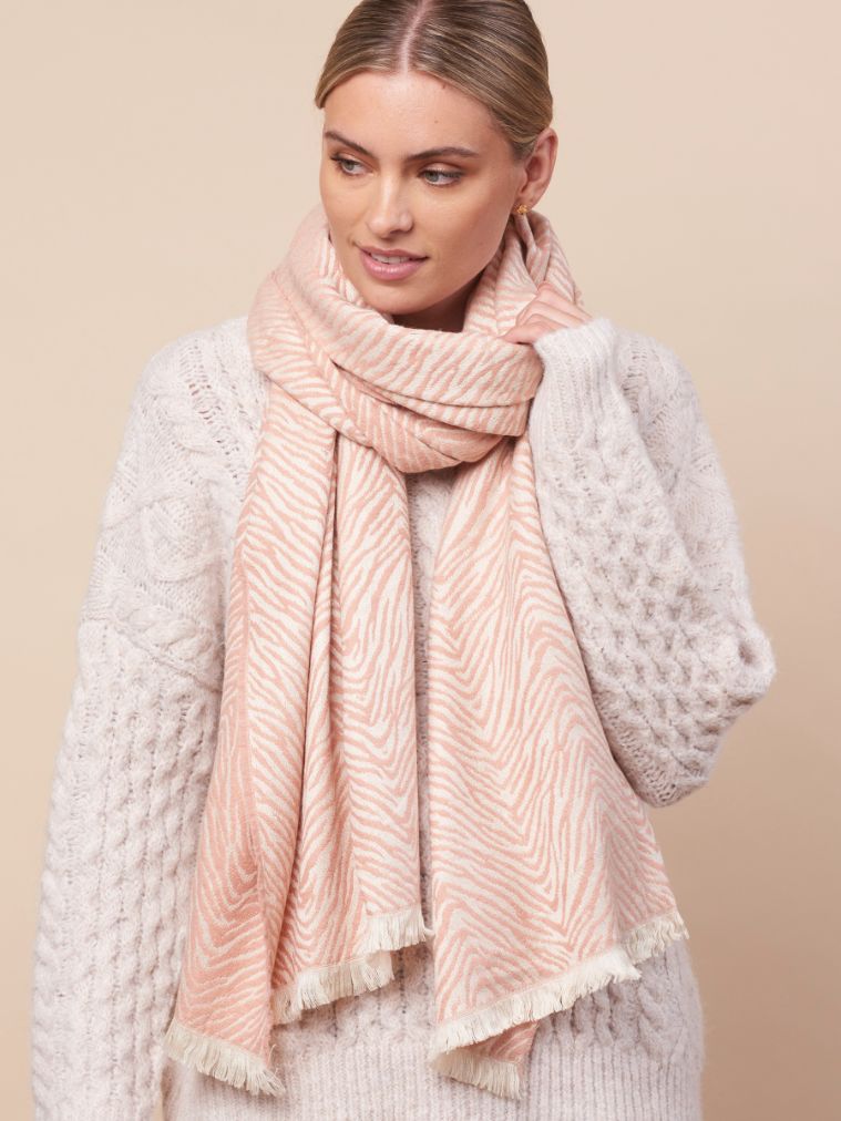 TIGER TREE Katoomba Scarf - Blush scarf - Zabecca Living