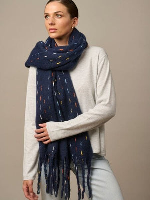 TIGER TREE Nova Scotia Scarf - Navy scarf - Zabecca Living