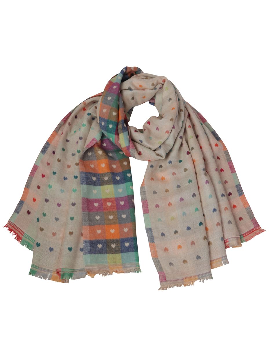 TIGER TREE Piccolo Romance Scarf - Cream scarf - Zabecca Living